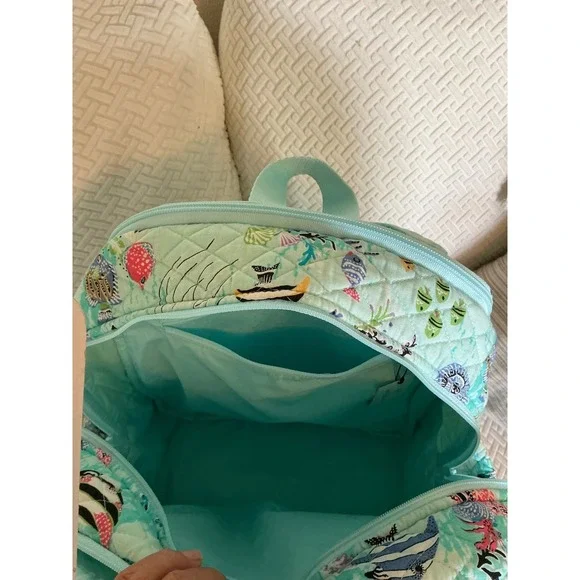 Vera Bradley Antilles Treasure LG Essential BP & MD Travel Cosmetic Bag NWT SET - Picture 9 of 16